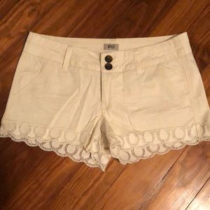 White BKE Shorts